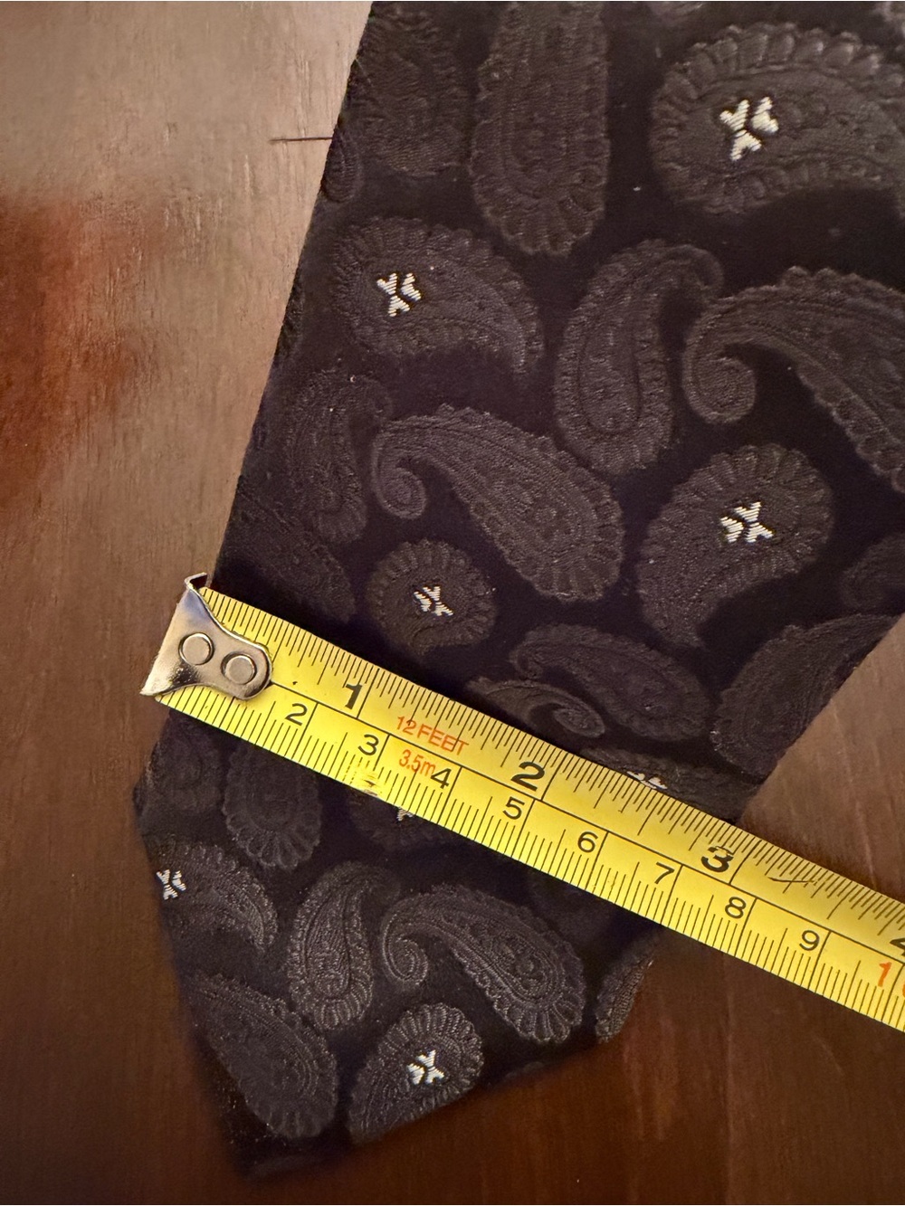 Boss Black Paisley Silk Tie with Subtle Motif - Picture 2 of 3